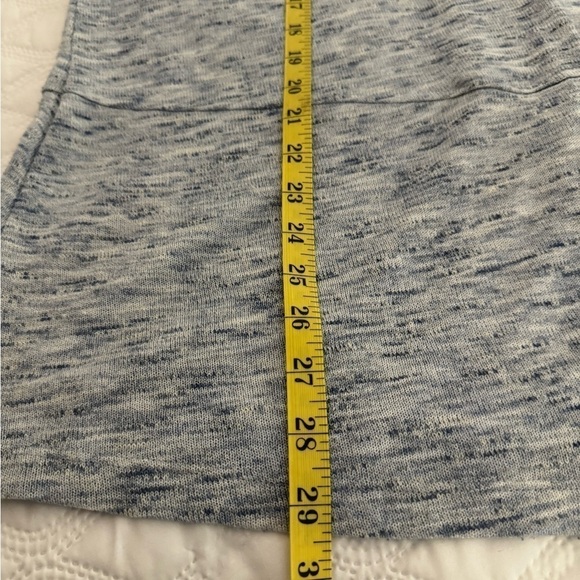 LOFT Cotton Textured Dusty Heathered Cream White Blue Open Cardigan Size large - Picture 7 of 7